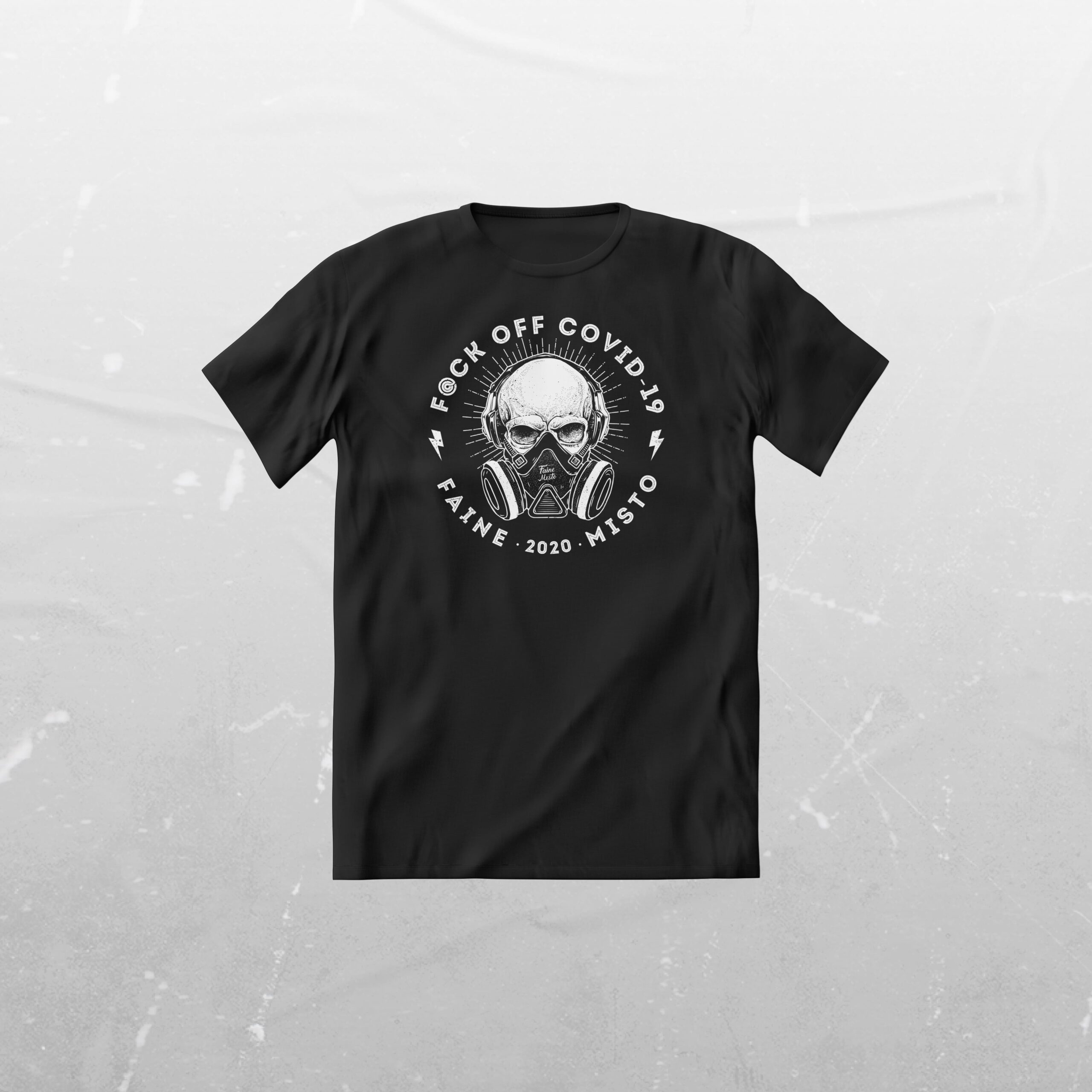 TBlack-20-Covid T-SHIRT FAINE MISTO 2020 - F@CK OFF COVID - Image 1