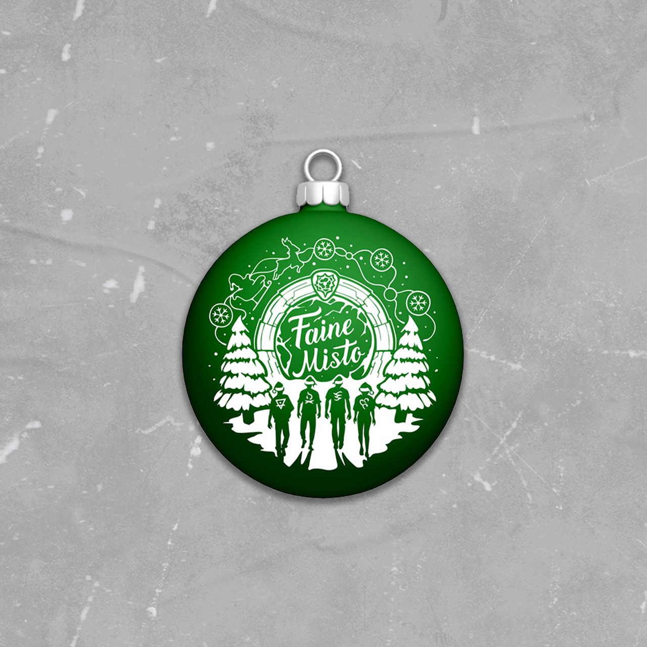 green-bauble Кулька Faine Misto 2025 - Смарагдова магія - Зображення 1