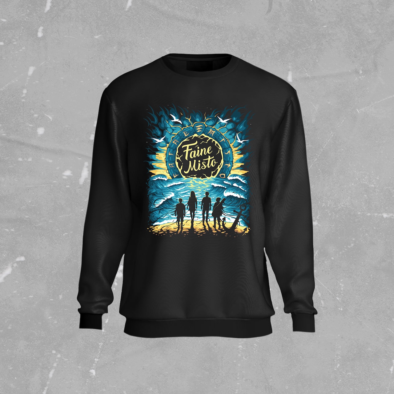 blue-front Sweatshirt Land Of Future Legends 2024 – element of water - Image 1